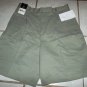 New CLAIRBORNE Dress SHORTS Men Sz 30 Off Grey Green
