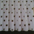 New Waverly Beautiful Things Cotton Fabric Shower Curtain Poinsettia