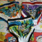 3 New NWOT Batman UNDERWEAR Briefs Sz 6 Boys Bat DC