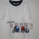 New OSH KOSH SHIRT Sz 6 SPORTS Ball Soccer Football White