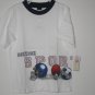 New OSH KOSH SHIRT Sz 6 SPORTS Ball Soccer Football White