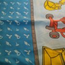 USED Bob the Builder TWIN FLAT Sheet Sheets Blue Lofty Muck Dizzy Roley Scoop