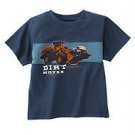 New GYMBOREE SHIRT Tops Sz 7 Construction Ahead TRUCK Boy Blue Dirt Mover