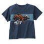 New GYMBOREE SHIRT Tops Sz 7 Construction Ahead TRUCK Boy Blue Dirt Mover