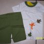New GYMBOREE PAJAMAS PJs Gymmies Size 6 Surf Sleep FROG Lizard Gecko Olive White Boy