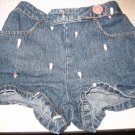 Used GYMBOREE ICE CREAM SOCIAL DENIM JEANS SHORTS Sz 2T