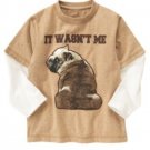 NEW GYMBOREE SHIRT Tops Sz 12 Long Sleeves Empire State Express Dog Bulldog