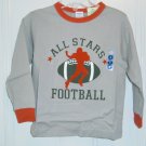 New GYMBOREE All-Around Athlete Grey Gray Shirt Tops Sz 4 Long Sleeves