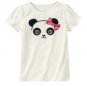 New GYMBOREE Sz 12 Panda Academy Head White Short Sleeves Girls SHIRT Blouse