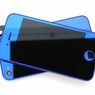 LCD iPhone 4 CDMA Blue HALF Mirror Digitizer Full Set Assembly VERIZON SPRINT