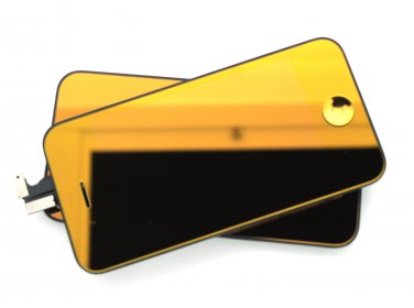 LCD Retina Screen iPhone 4S Gold FULL Mirror Digitizer Full Set Assembly 7p Tool