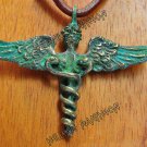 Hermes caduceus pendant, Talisman, pagan Amulet