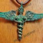 Hermes caduceus pendant, Talisman, pagan Amulet
