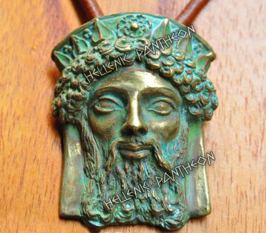 DIONISUS  - Zagreas Archaic ,Grecian Pendant , Pagan Talisman