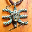 Apollo  Delphic E  Delphic E ЭЄ EPSILON ЭЄ. Talisman ,Grecian Amulet , Wiccan pendant  Medium