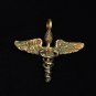 Hermes caduceus pendant, Talisman, pagan Amulet Medium