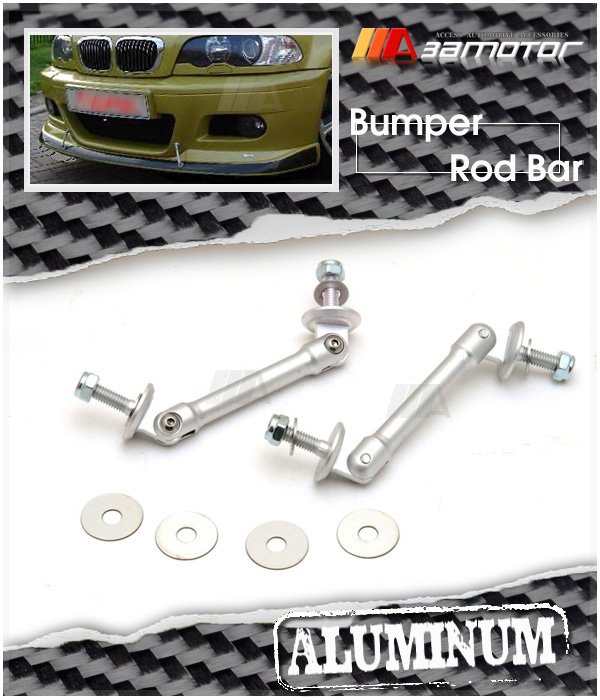 BMW E46 M3 ALUMINUM Front Lip Struts Bumper Rod Bar SKUXCN3