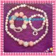 Hello Kitty set w/name *Disco necklace upon request*