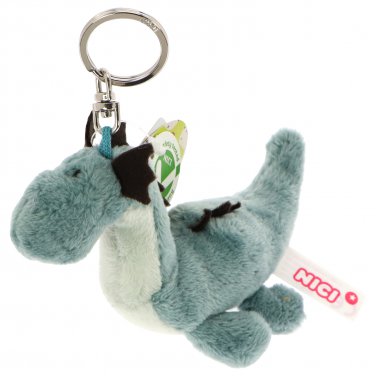 NICI Dragon Sea Creature Blue and Gray Key Chain