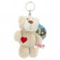 NICI Love Bear Beige Key Chain 4 inches