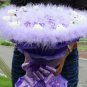 Wholesale Cartoon Bouquet Teddy Bear Doll Bouquet Valentine's Day Wedding Birthdays Gift - Purple