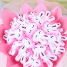 Catoon Bouquet Love Rabbit Doll Bouquet Sale Valentine's Day Wedding Birthdays Gift - Pink