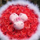 New Romantic Pig Bouquet for Wedding,Valentine, Birthday Gift- Red