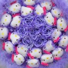 New Style Hello Kitty Bouquet Girls Birthday Gift Valentine Gift Wedding Gift - Purple