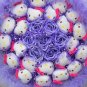 New Style Hello Kitty Bouquet Girls Birthday Gift Valentine Gift Wedding Gift - Purple