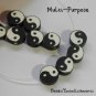 20 Polymer Clay Ying-yang Karma Beads