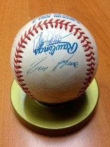 1991 Chicago White Sox autographed signed OAL baseball TIM RAINES Expos Yankees