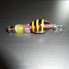 Purple and Lime Purse Zipper Decor