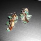 Teal and Copper Bohemian Drop Earrings