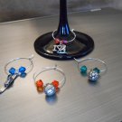 Various Sports Wine Glass Charm Set