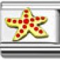 Starfish with red crystals