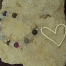 Colored Charm Bracelet with Heart