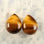 Certified Lot of 25 Pieces AAA Quality Tiger Eye 8x12 m.m. Pear Cabochon