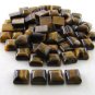 Certified Lot of 25 Pieces AAA QualityTiger Eye 13x13 m.m. Square Cabochon