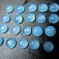 Certified AAA Quality 10 Pieces Natural Blue Chalcedony Cabochon 13 MM Round  Gemstones