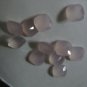 Certified AAA Quality 15 Pieces Natural Pink Chalcedony Faceted 11 MM Cushion Gemstones