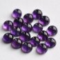 Lot of 25 Pieces AAA Quality Amethyst 6*6 M.M. Round Cabochon Calibarated