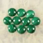 Certified AAA Quality 25 Pieces Natural Malachite Cabochon 3 MM Round Loose Gemstones