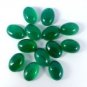 Certified Lot of 25 Pieces AAA Quality Green Onyx 13x18 M.M. Oval Cabochon Calibarated