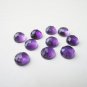 Certified Lot of 25 Pieces AAA Amethyst 8 M.M. Round Loose  Rose Cut Cabochon