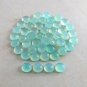 Certified AAA Quality 25 Pieces Natural Aqua Chalcedony 4 mm Round Cabochon