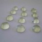 Certified Lot of 25 Pieces AAA Quality Prehnite 15x15 m.m. Round Rose Cut