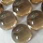 Certified Lot of 25 Pieces AAA Quality Smoky Quartz 14x14 m.m. Round Cabochon