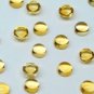 Certified Lot of 15 Pieces AAA Quality Citrine 6*6 M.M. Round Cabochon Calibarated