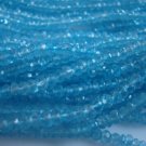 Certified 14"STR 3.0 MM FACETED SKY BLUE TOPAZ RONDELLE BEADS AAA QUALITY