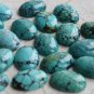 Certified Lot of 25 Pieces AAA Quality Turquoise 6x8 M.M. Oval Cabochon Calibarated